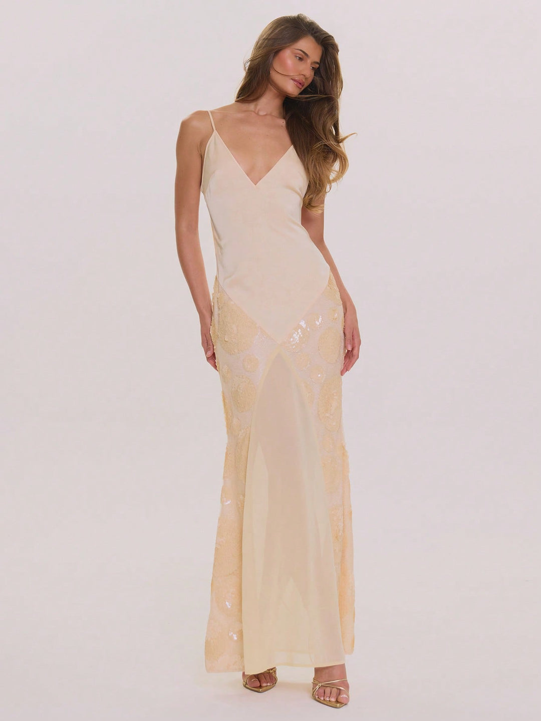 Rochie maxi SHEIN, galben