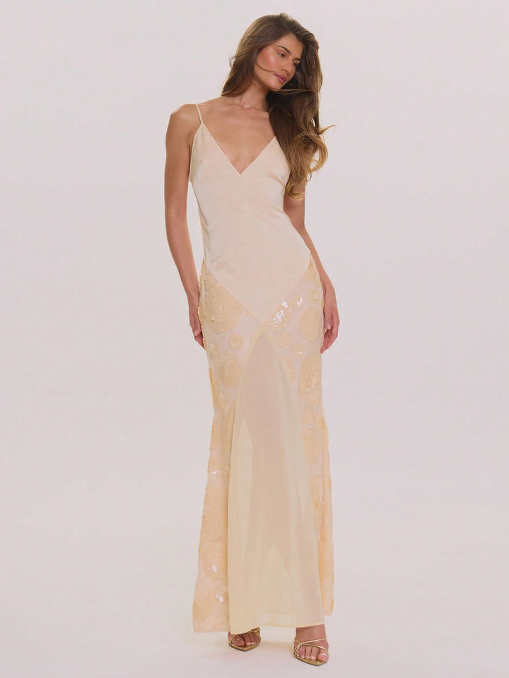 Rochie maxi SHEIN, galben