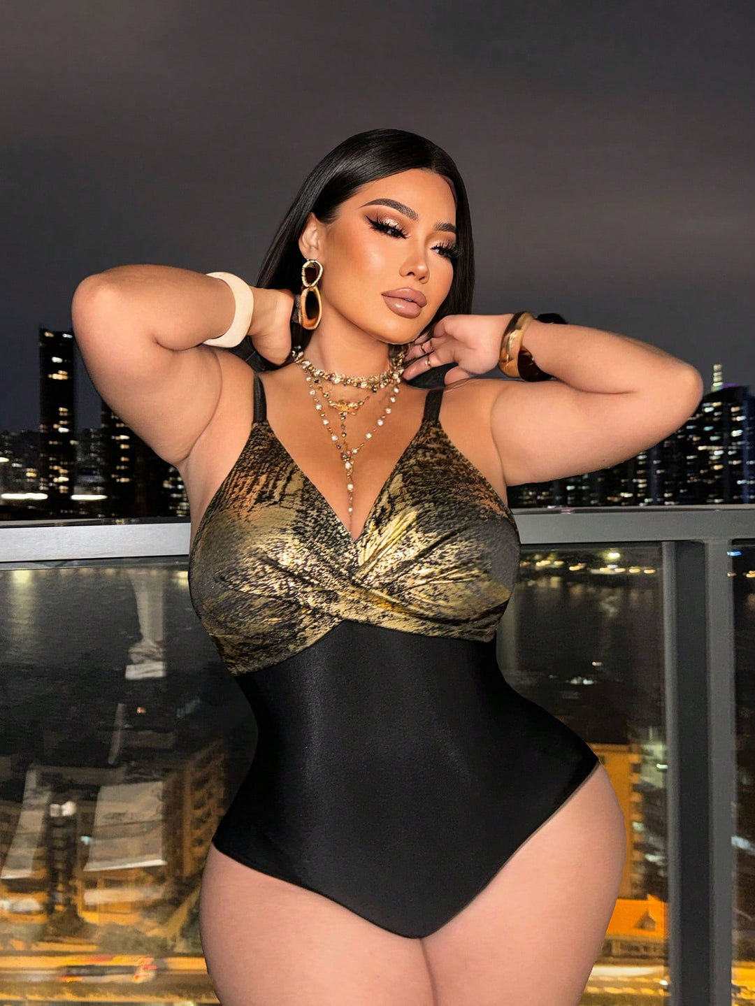 Costum de baie SHEIN, negru