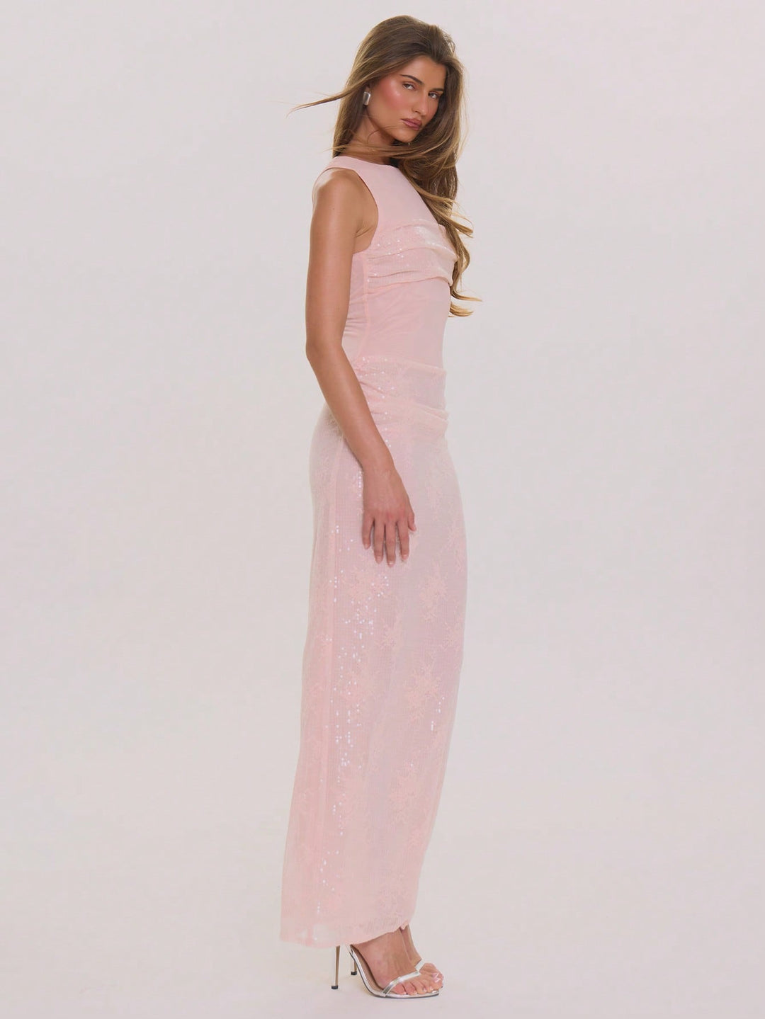 Rochie maxi SHEIN, roz