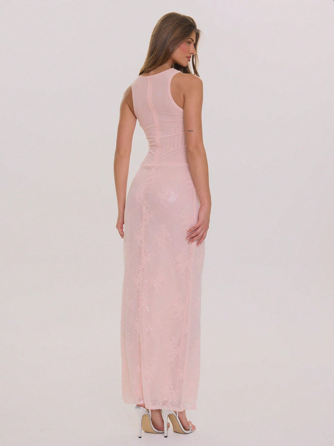 Rochie maxi SHEIN, roz