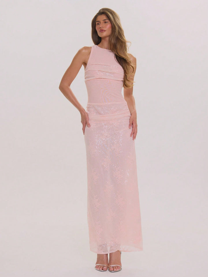 Rochie maxi SHEIN, roz
