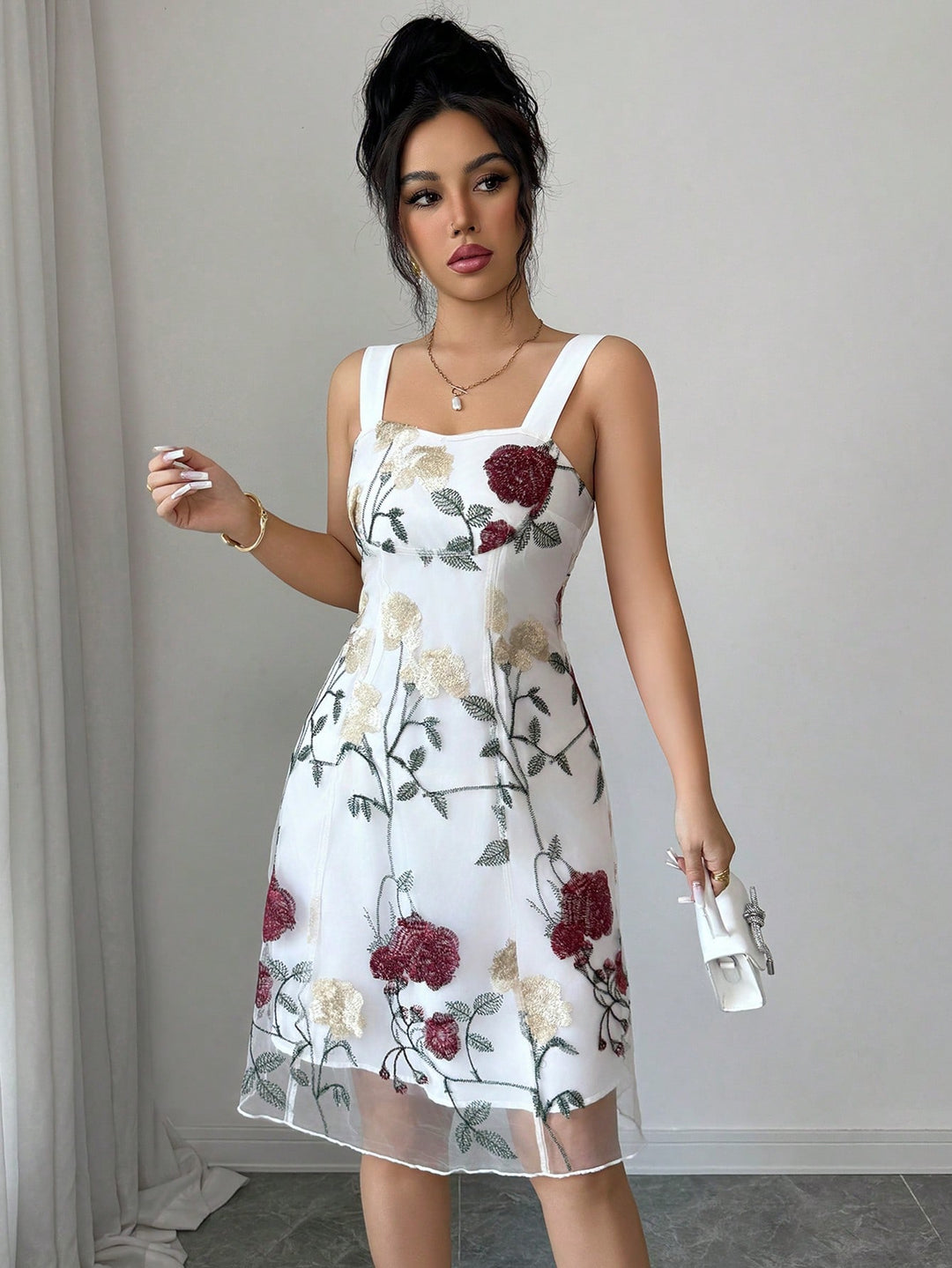 Rochie scurtă SHEIN, alb