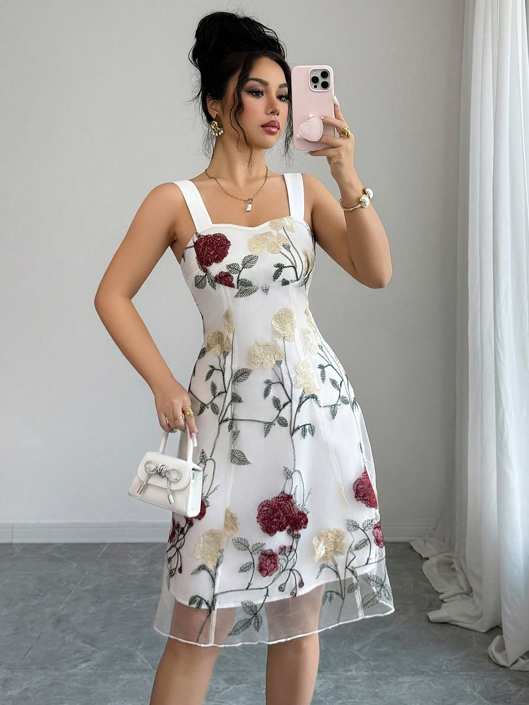 Rochie scurtă SHEIN, alb
