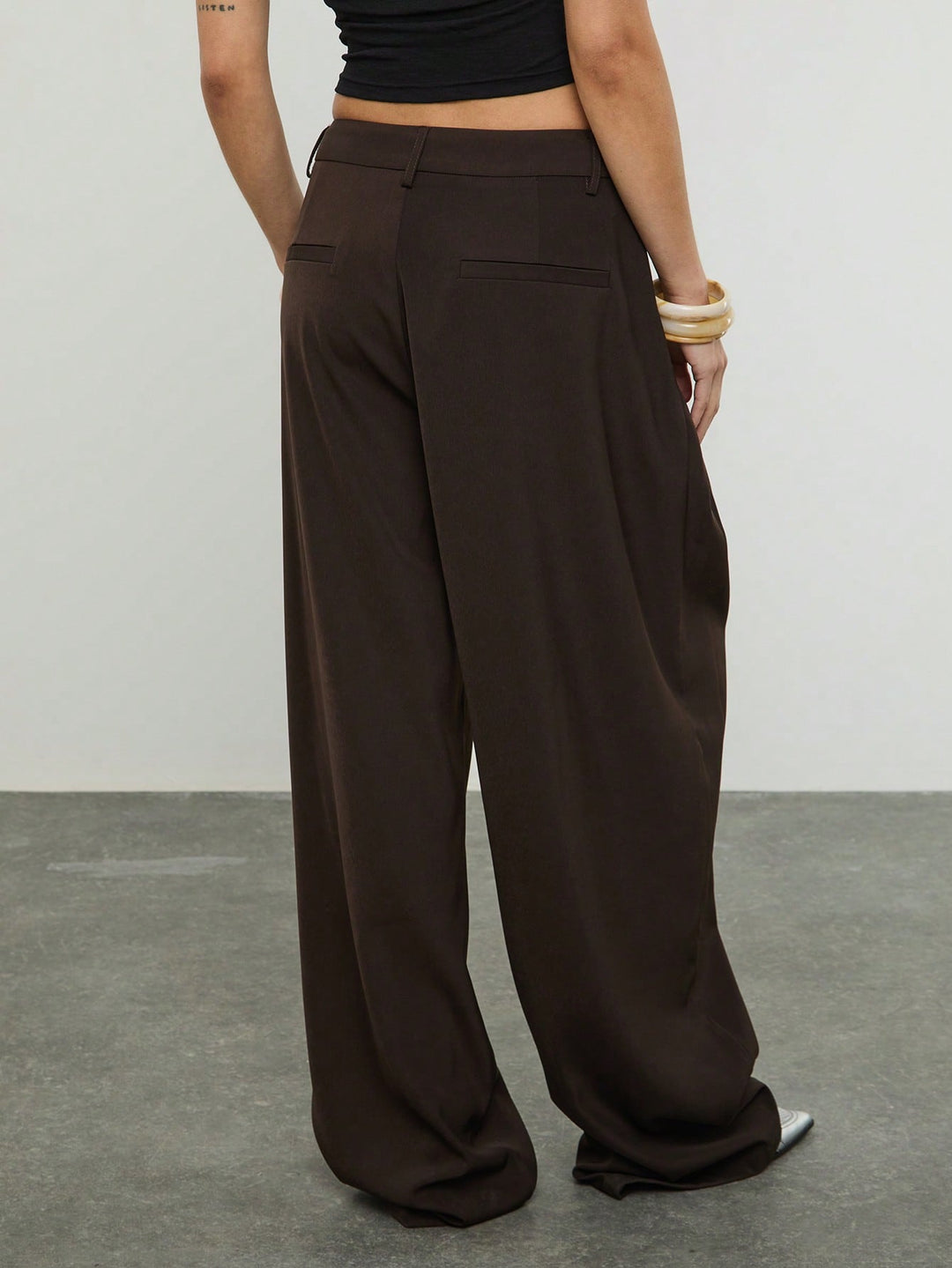 Pantaloni SHEIN, maro
