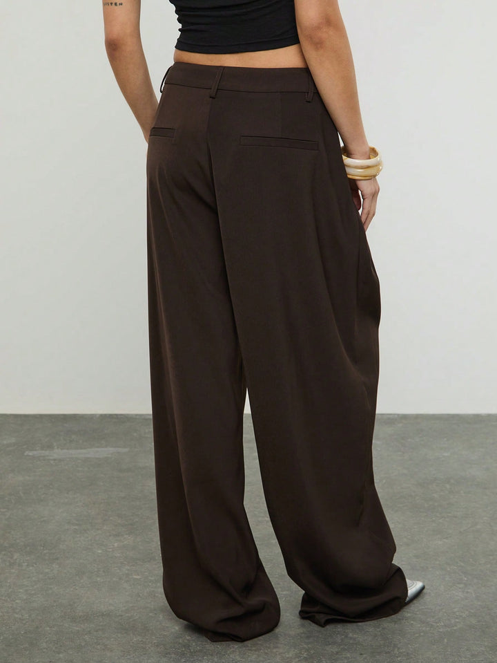 Pantaloni SHEIN, maro