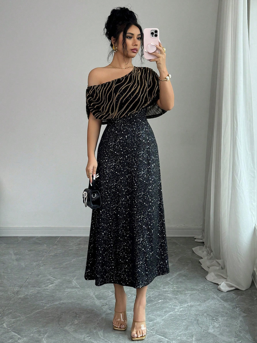 Rochie maxi SHEIN, negru