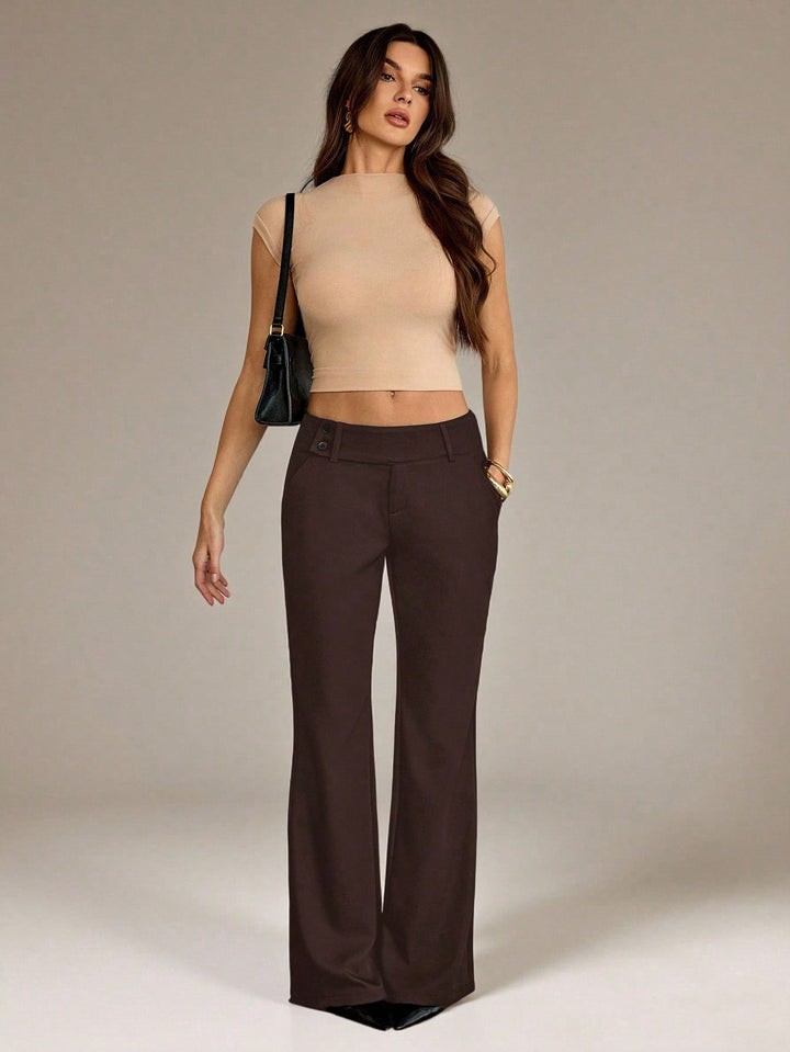 Pantaloni SHEIN, maro