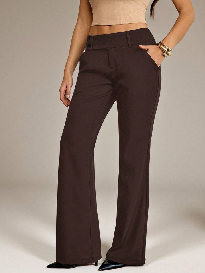 Pantaloni SHEIN, maro