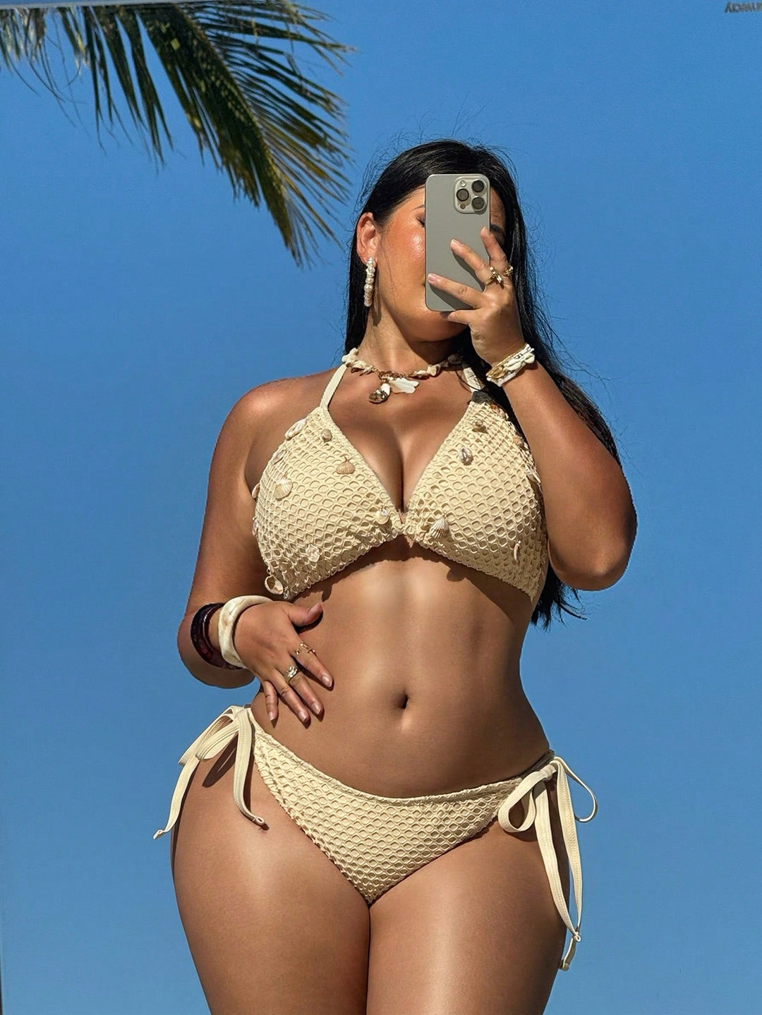 Set bikini de baie SHEIN, portocaliu