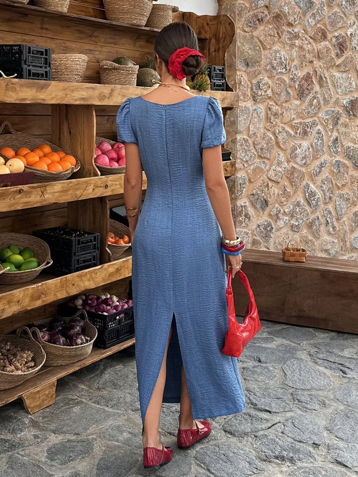 Rochie midi SHEIN, albastru