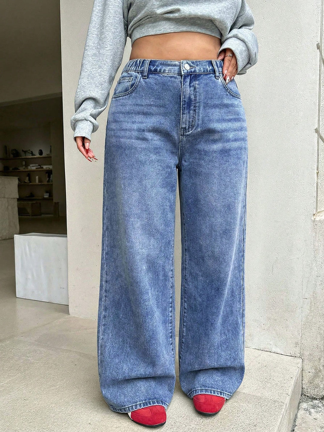 Jeans SHEIN, albastru
