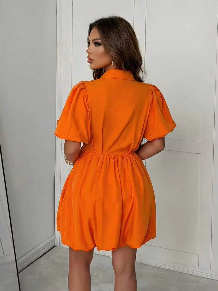 Rochie mini SHEIN, portocaliu
