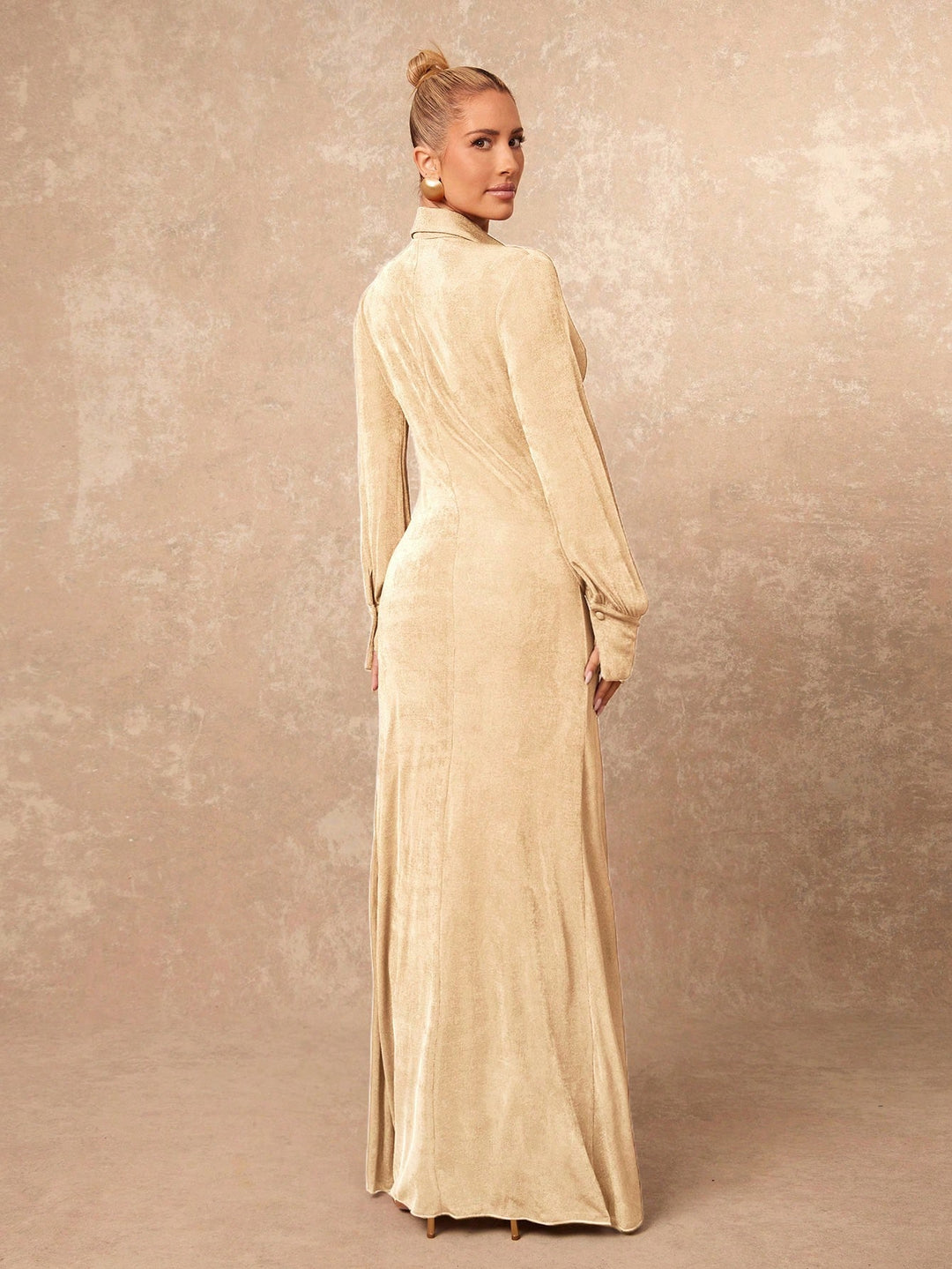 Rochie maxi SHEIN, bej