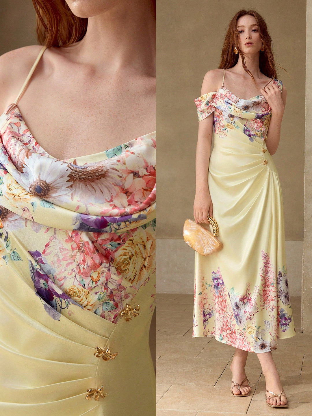 Rochie midi SHEIN, mix culori