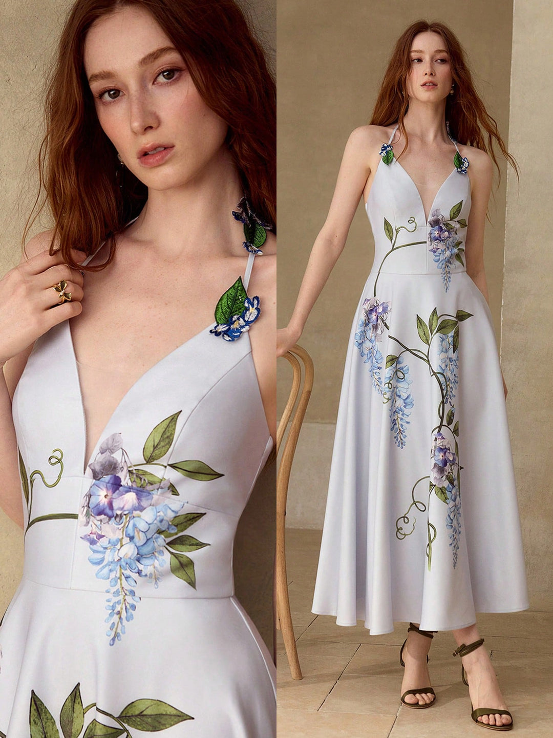 Rochie midi SHEIN, mix culori
