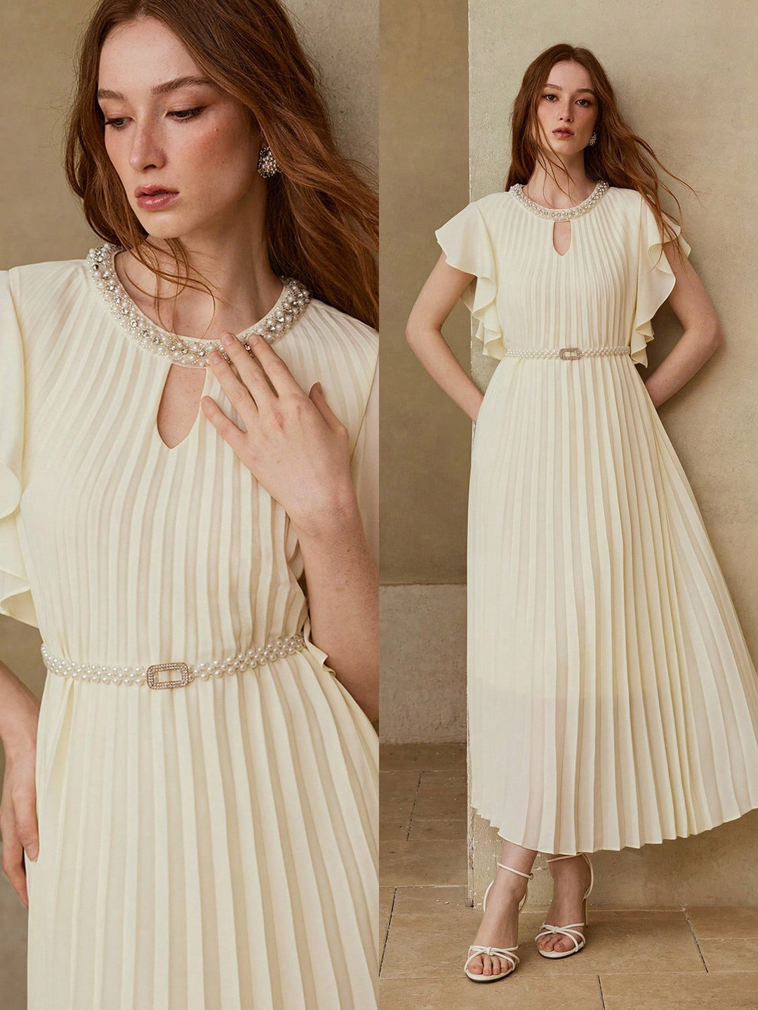 Rochie maxi SHEIN, portocaliu