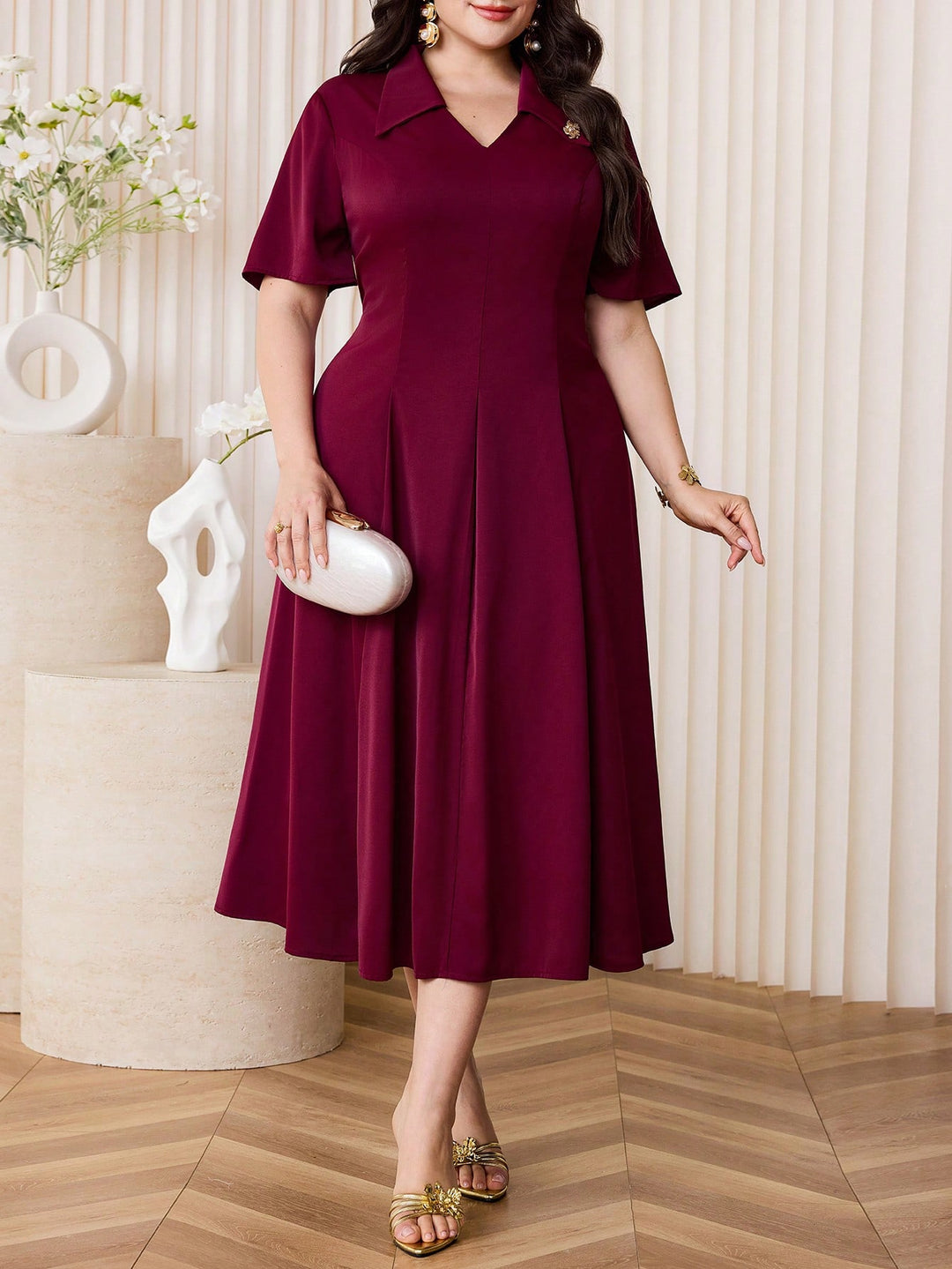Rochie SHEIN, vișiniu