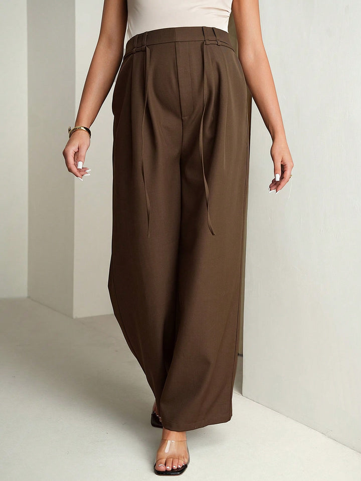 Pantaloni SHEIN, maro