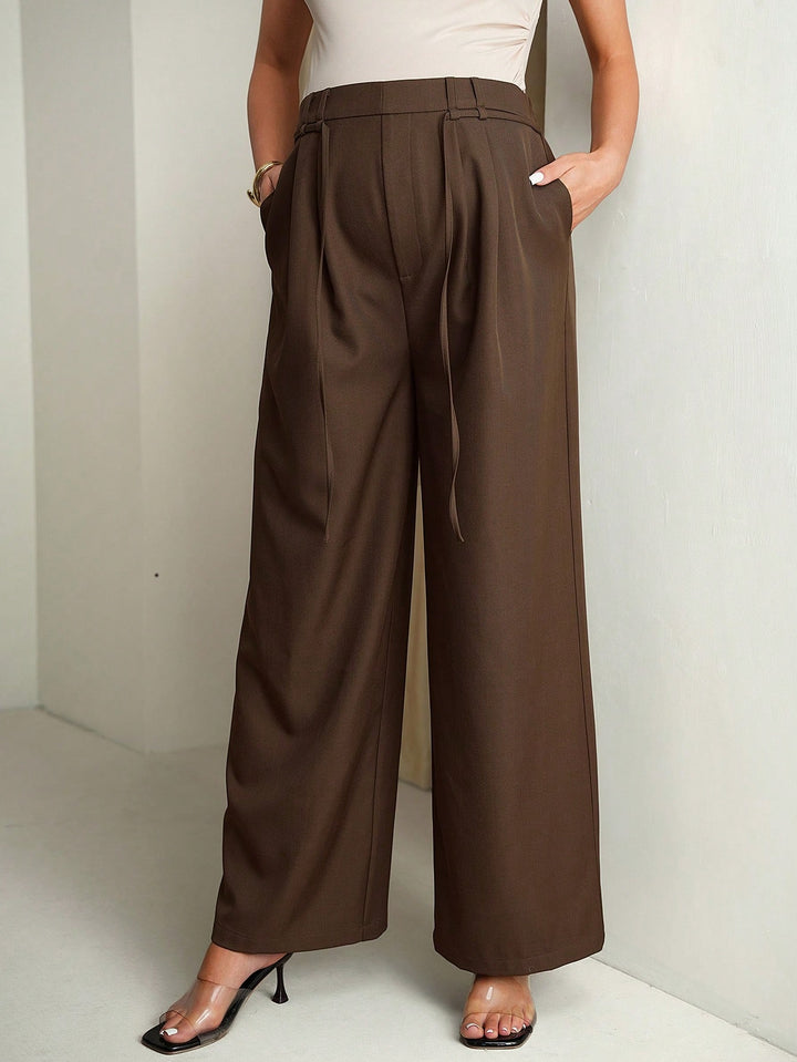 Pantaloni SHEIN, maro