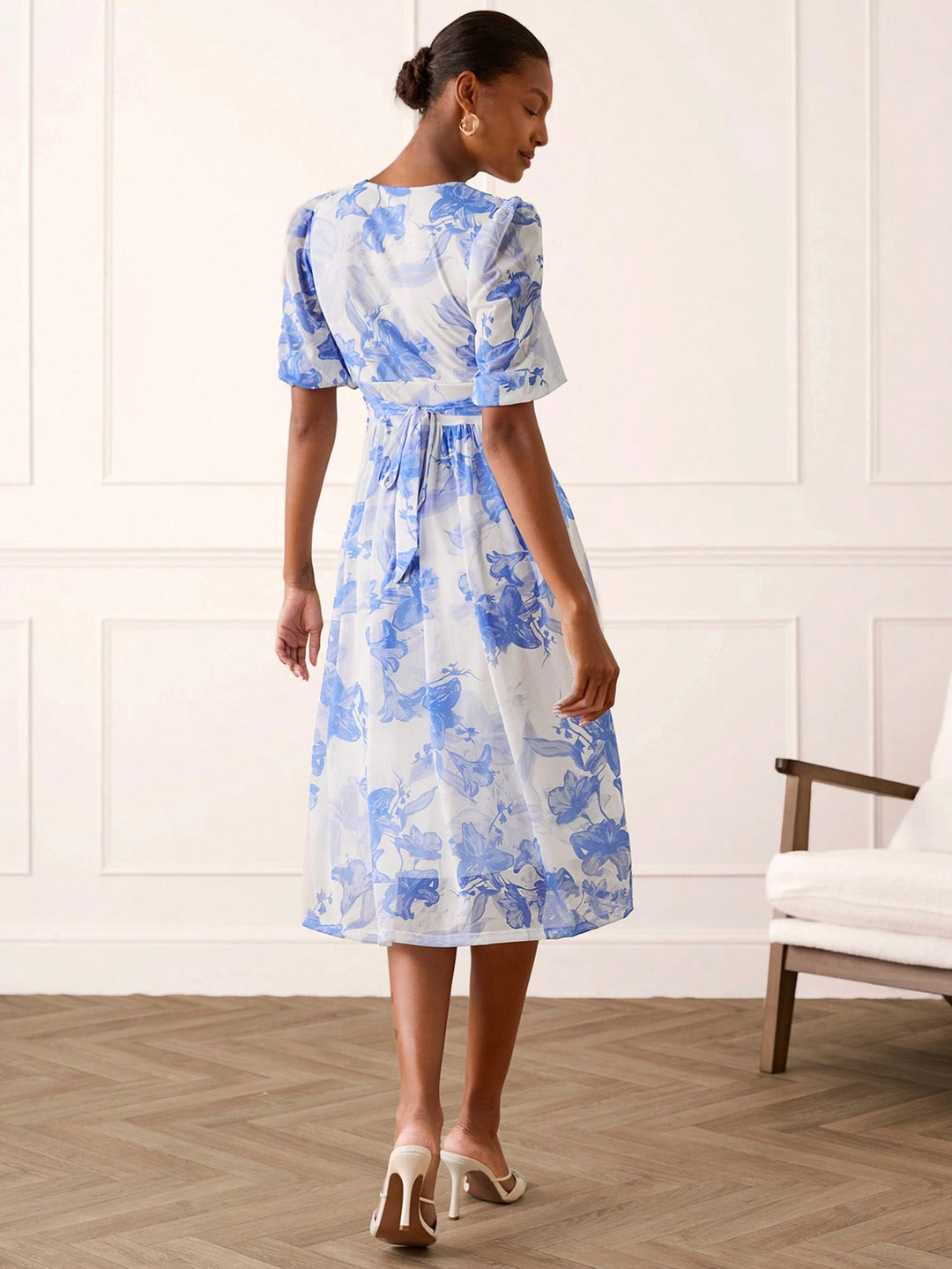 Rochie midi SHEIN, albastru