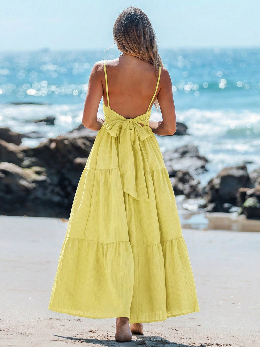 Rochie maxi SHEIN, galben