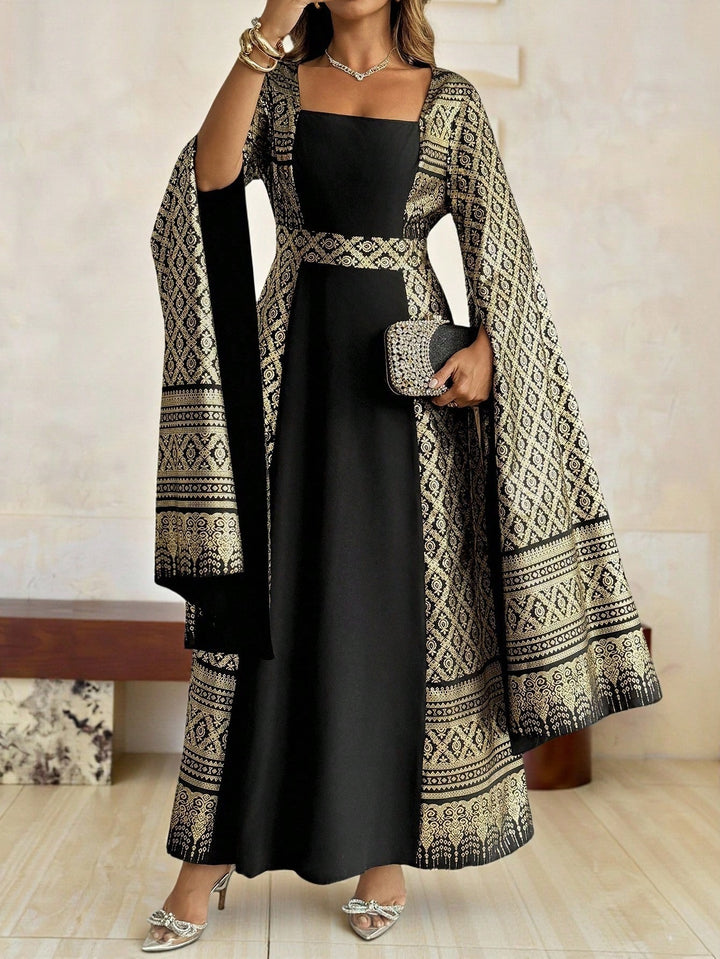 Rochie maxi SHEIN, mix culori