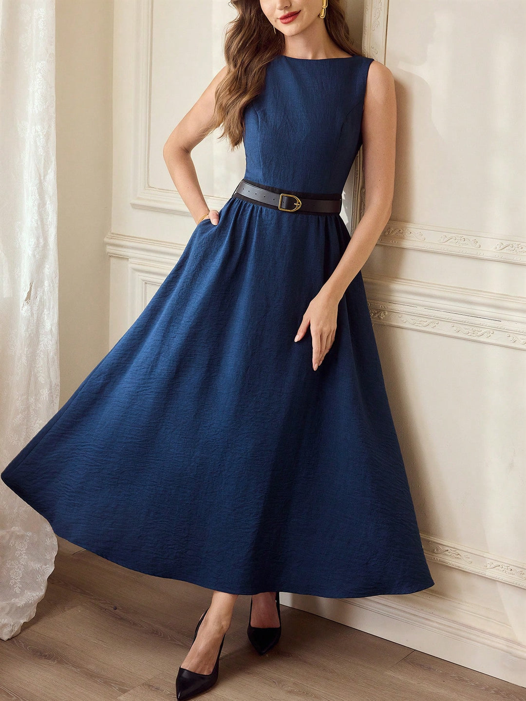 Rochie maxi SHEIN, albastru