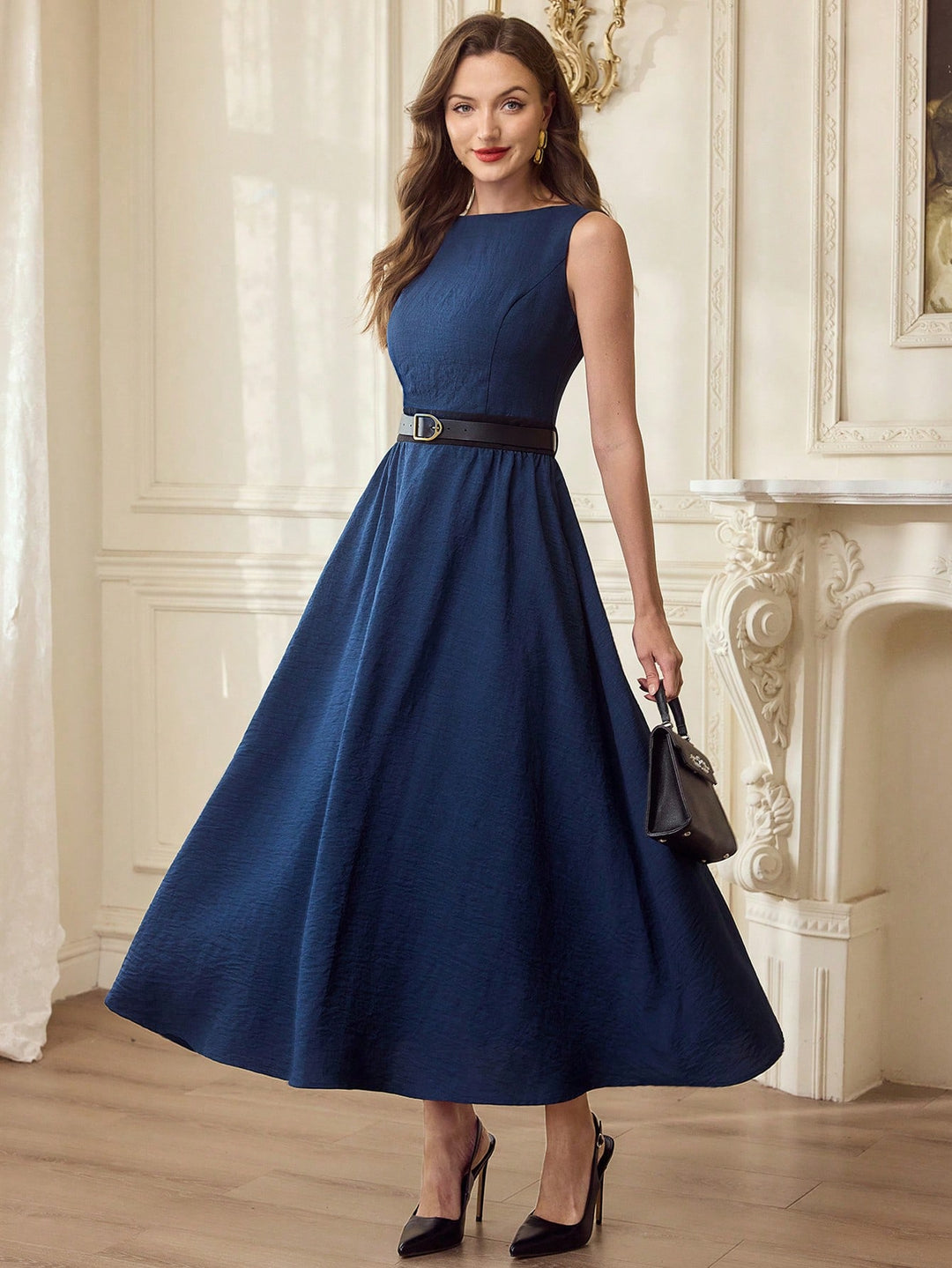 Rochie maxi SHEIN, albastru