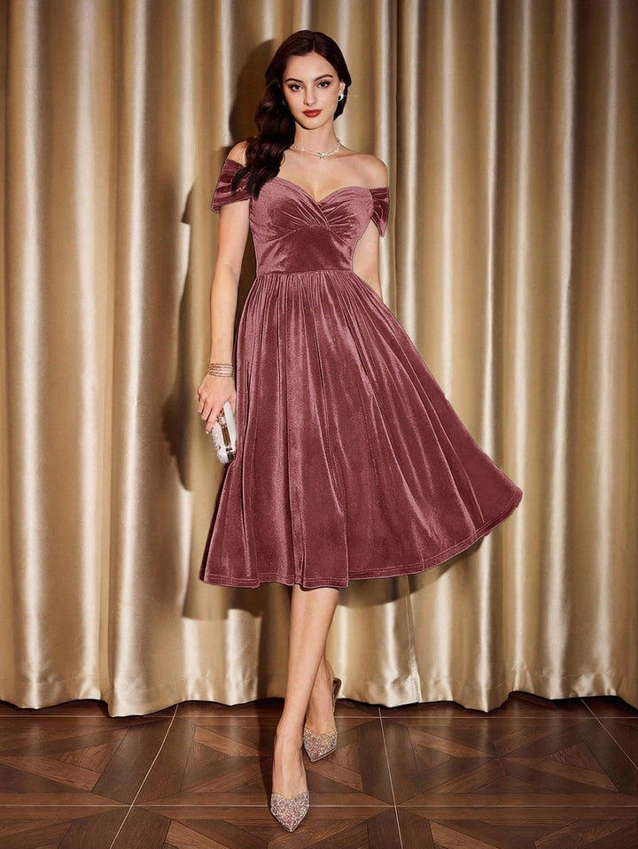 Rochie midi SHEIN, roz