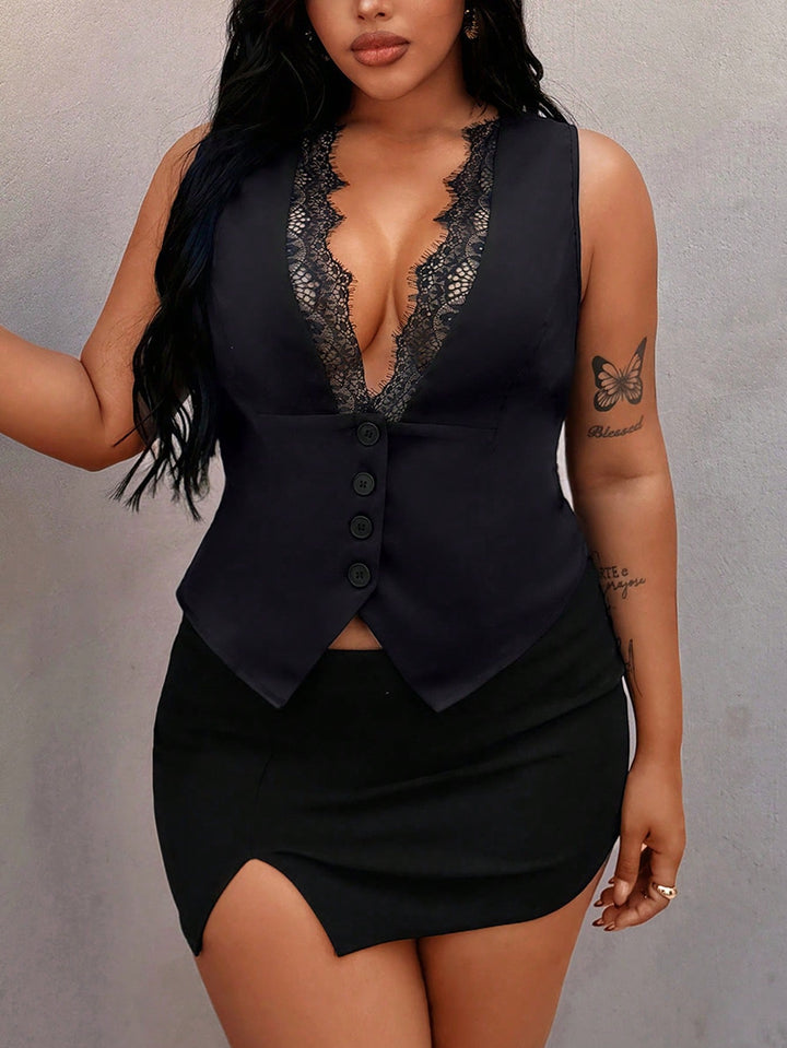 Sacou SHEIN, negru