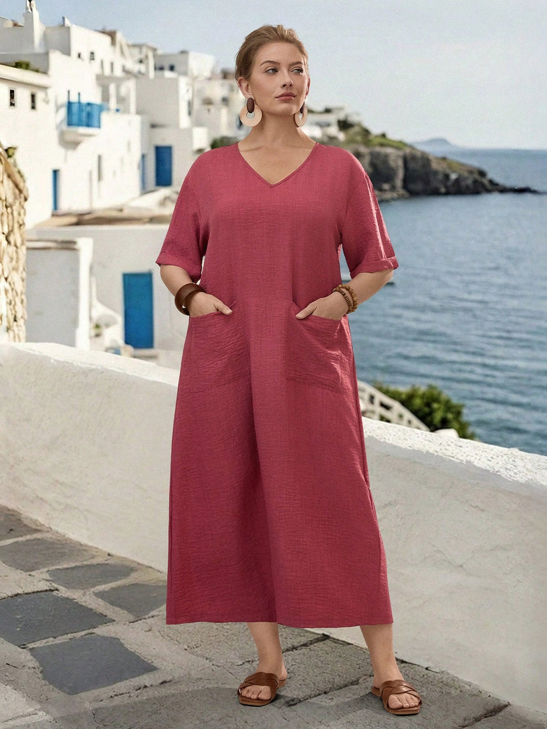 Rochie SHEIN, maro