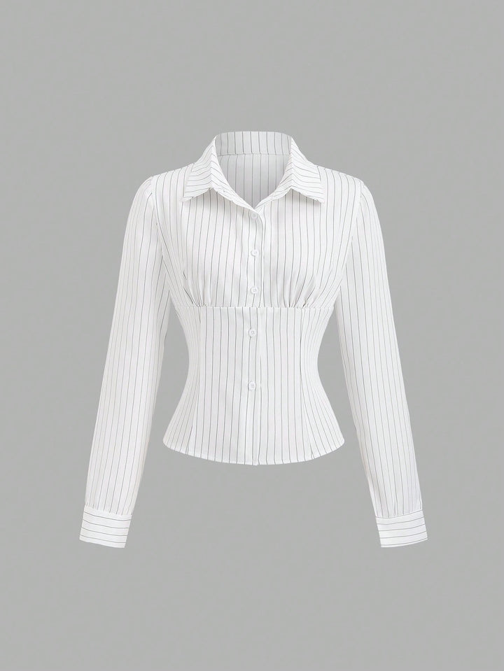 Cămașă casual SHEIN, alb