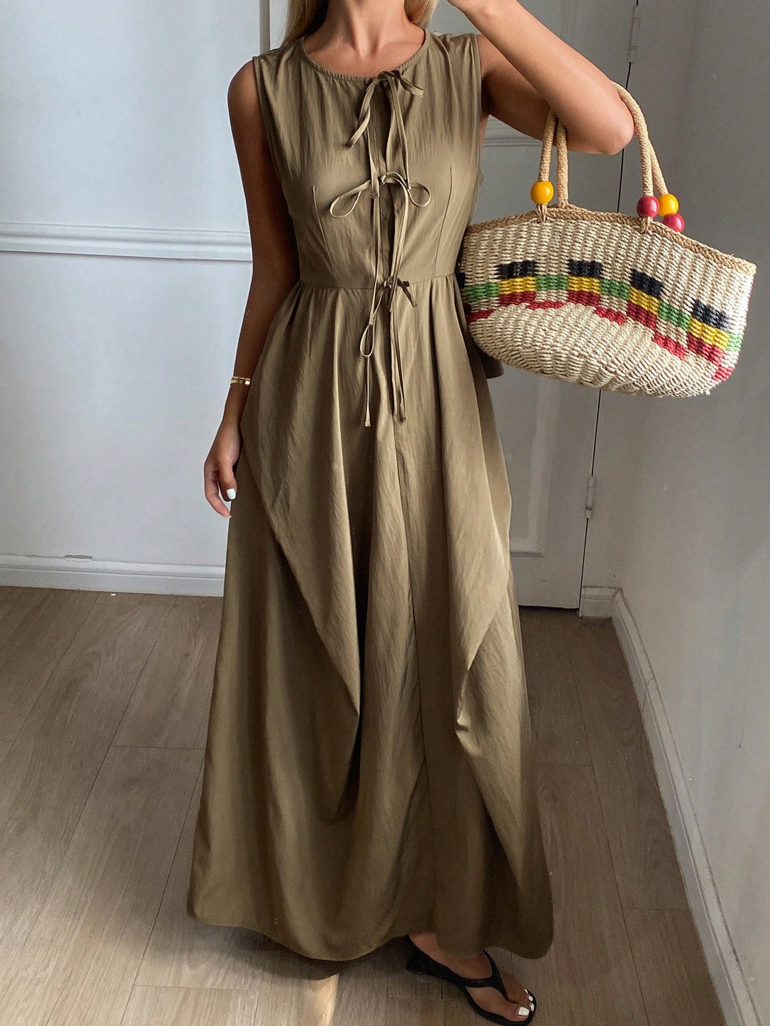 Rochie midi SHEIN, verde