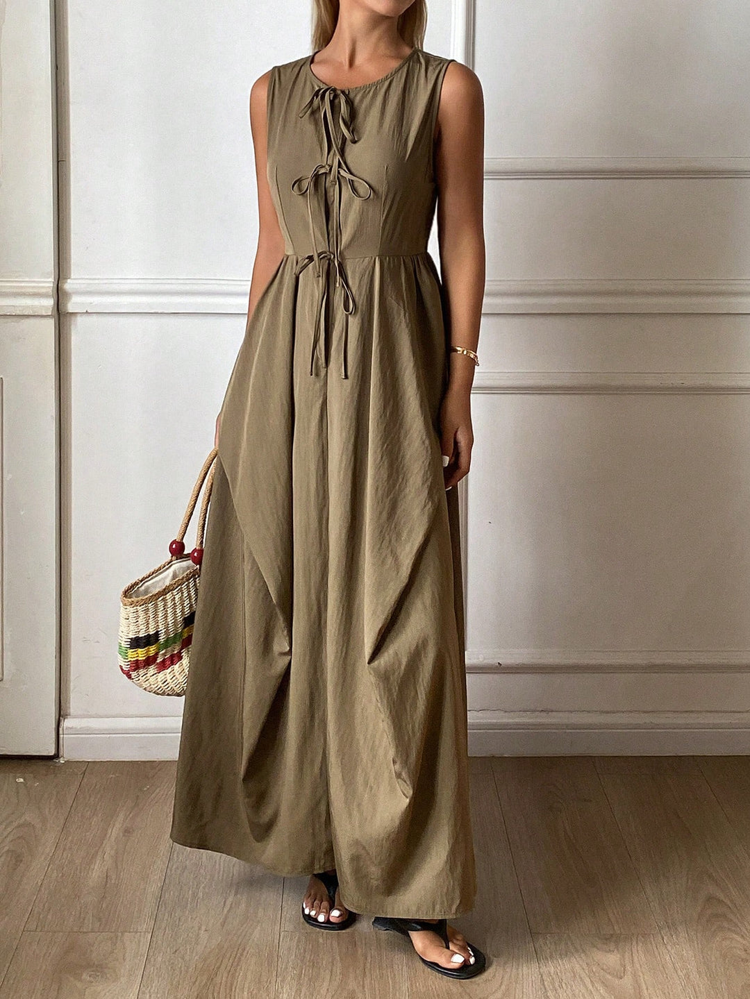 Rochie midi SHEIN, verde
