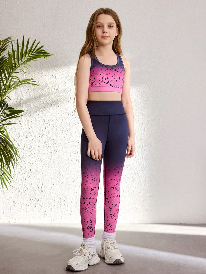Set de camisol și colanți SHEIN, mix culori