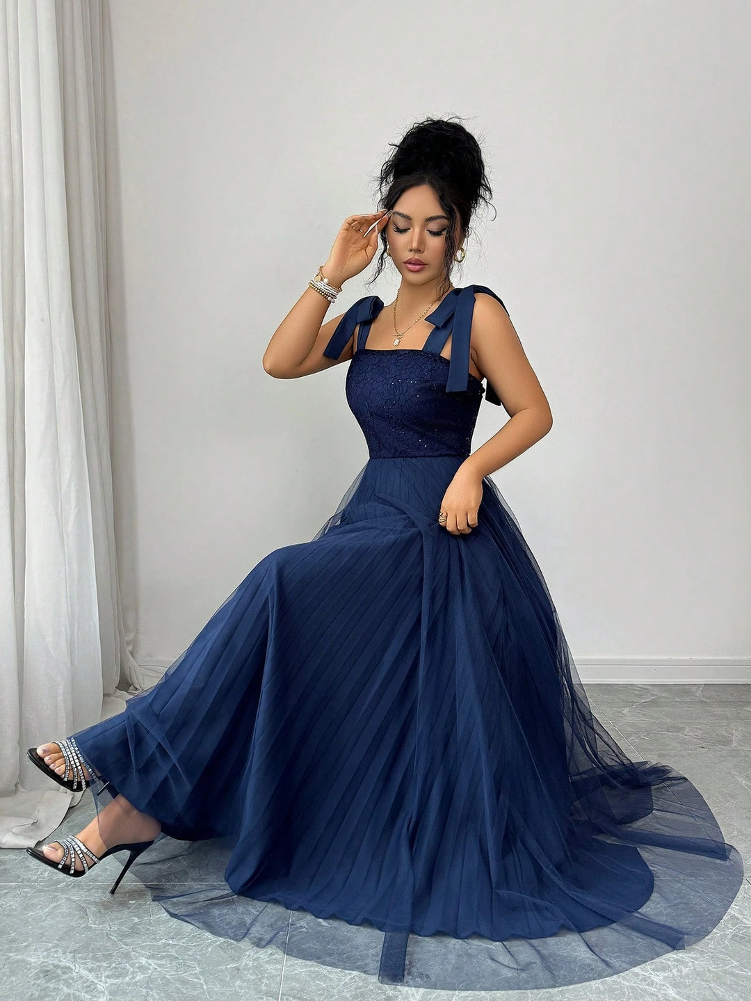 Rochie de ocazie SHEIN, albastru