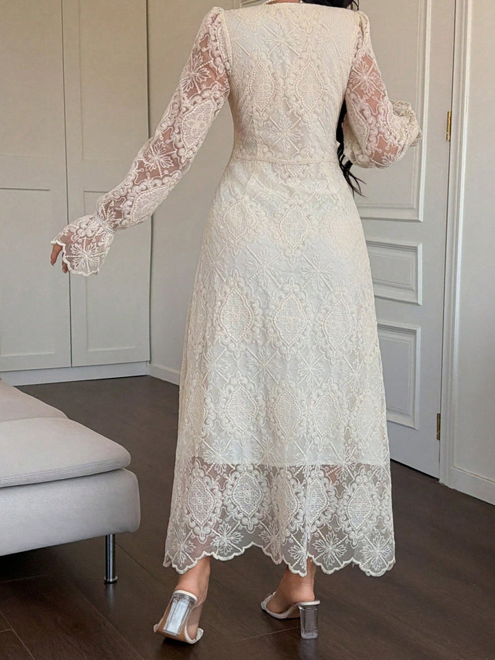 Rochie midi SHEIN, bej