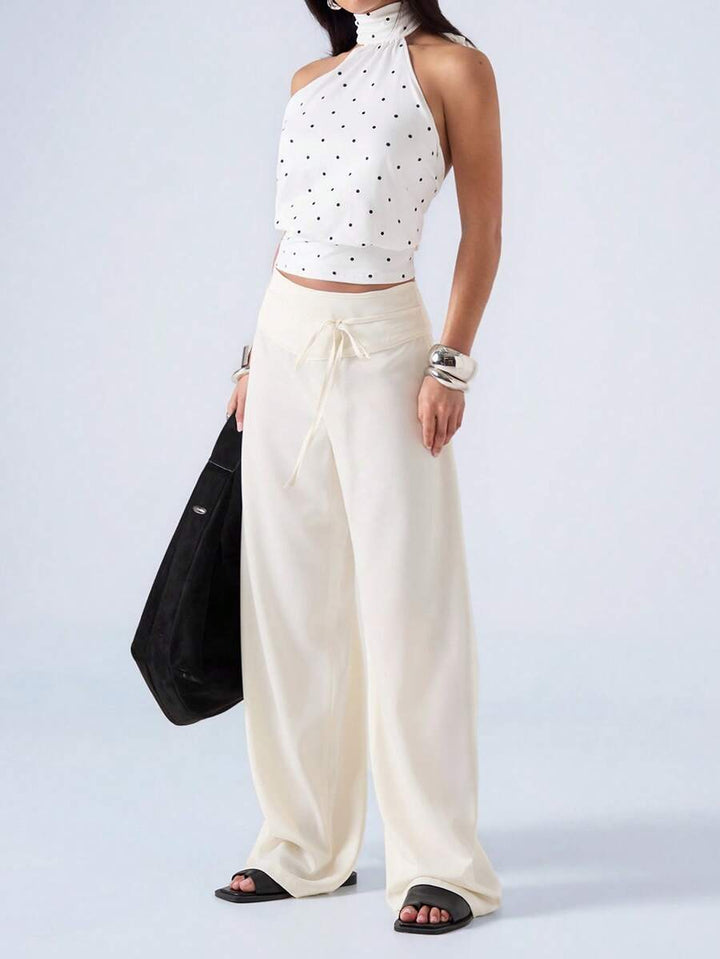 Pantaloni SHEIN, alb