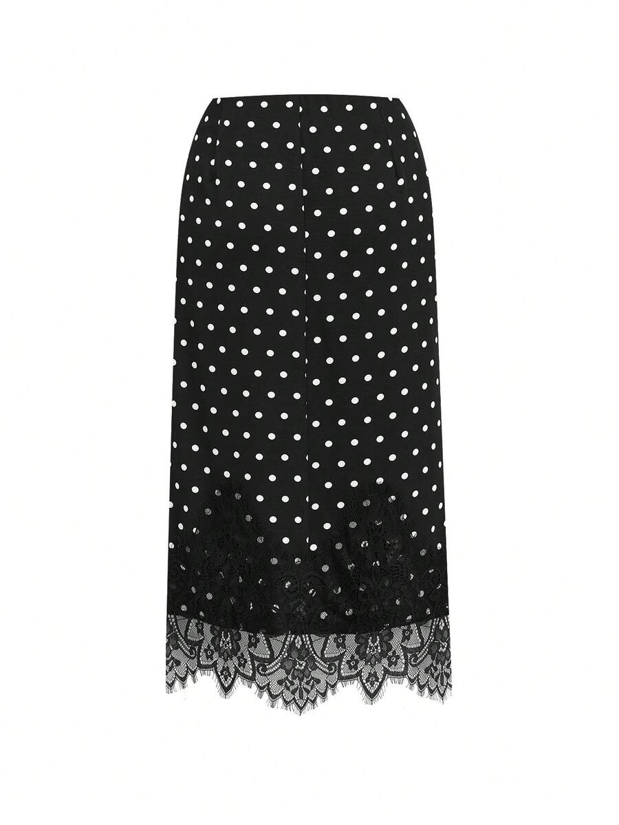 Fustă midi SHEIN, negru