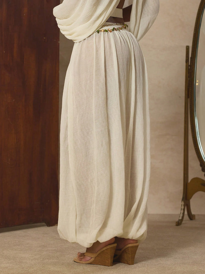 Pantaloni SHEIN, crem