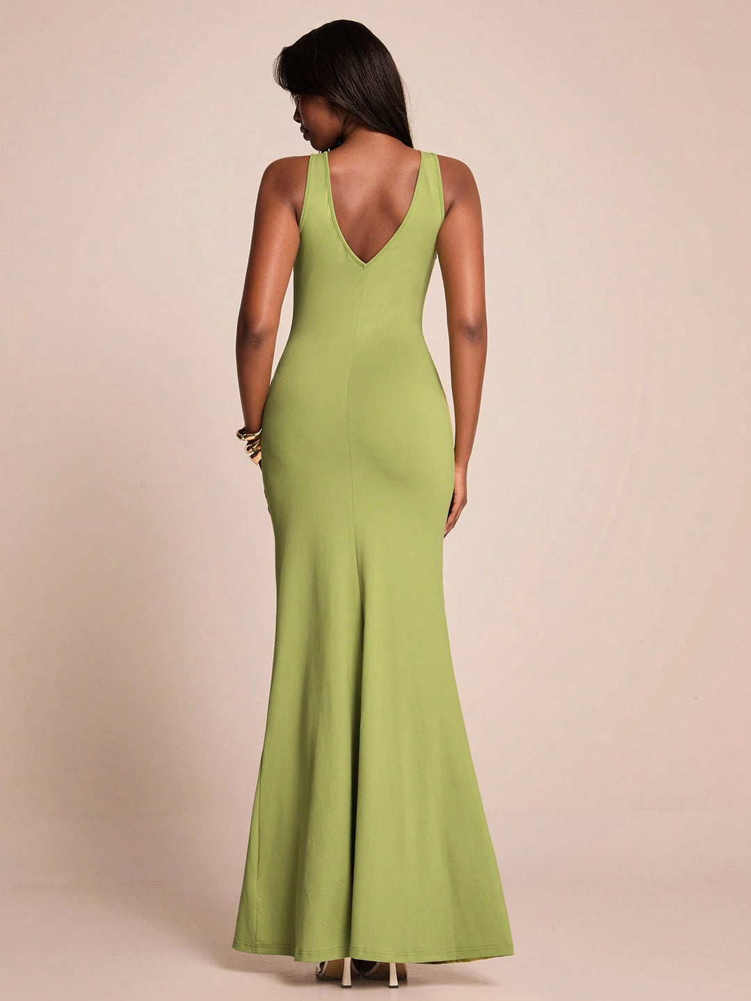 Rochie maxi SHEIN, verde
