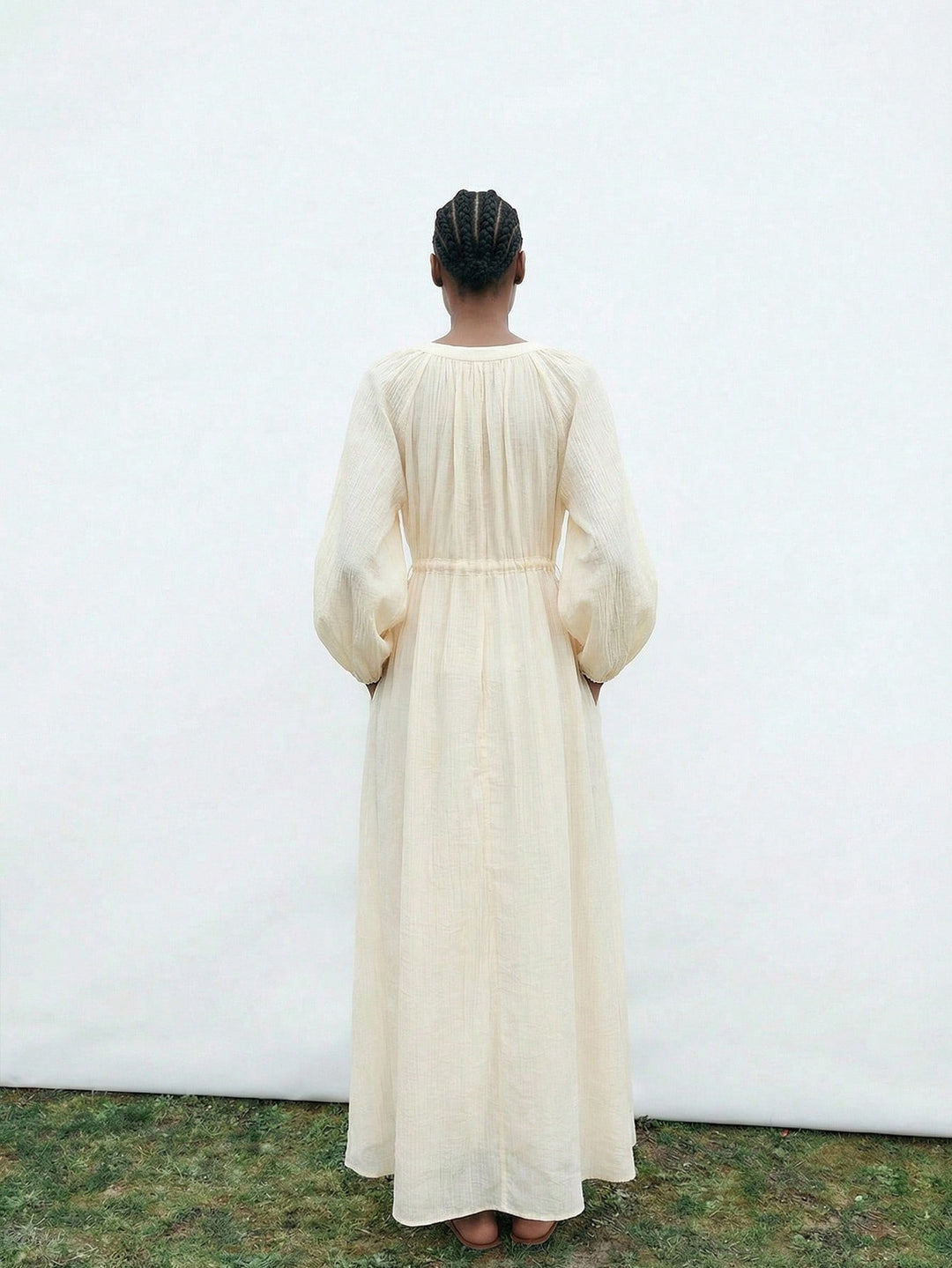 SHEIN Maxi ruha, ekrü
