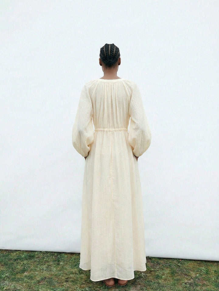 SHEIN Maxi ruha, ekrü