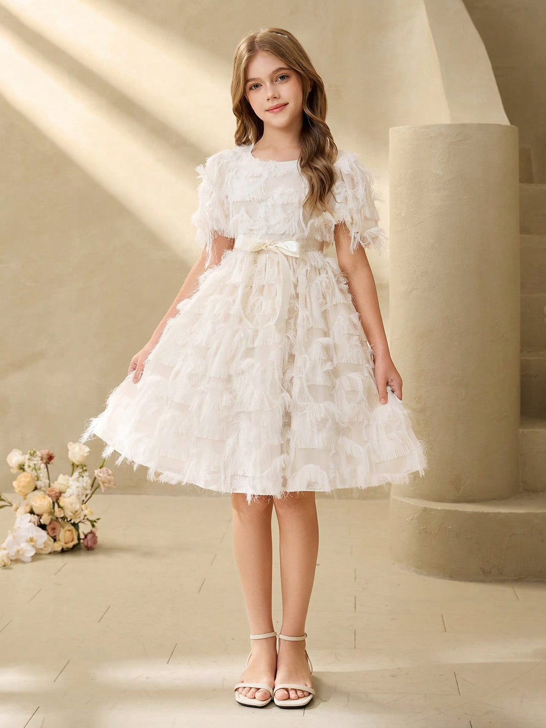 Rochie SHEIN, crem