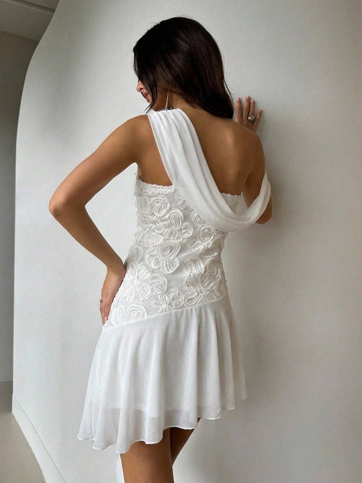 Rochie mini SHEIN, alb