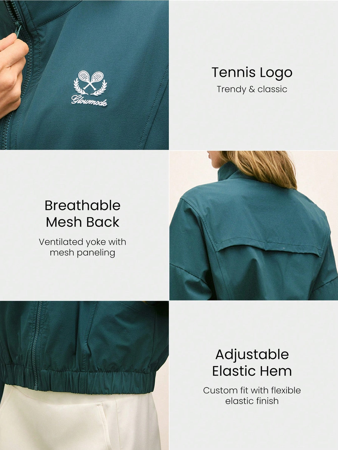 Jachetă sport SHEIN, verde