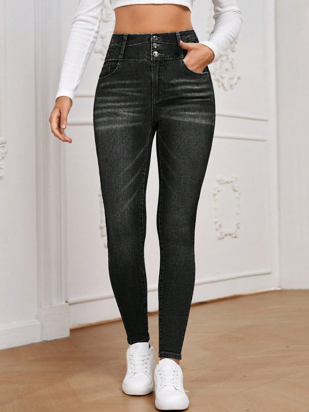 Jeans SHEIN, gri