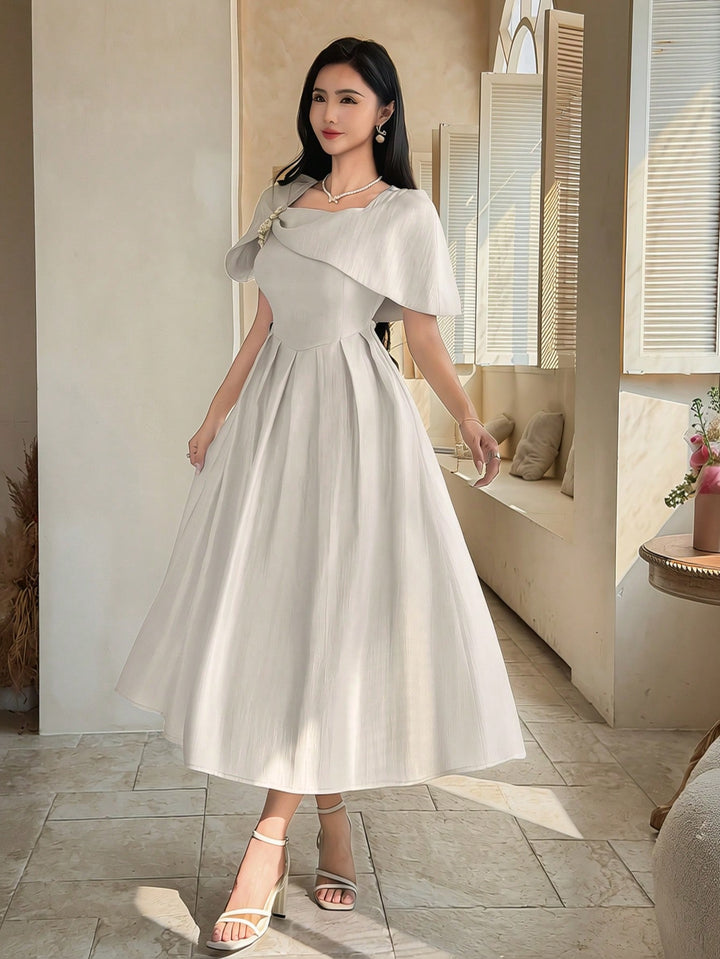 Rochie maxi SHEIN, bej