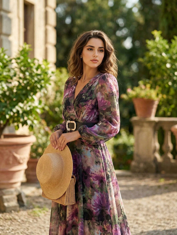 Rochie maxi SHEIN, mix culori